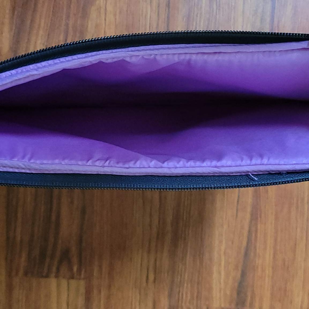 Vera Bradley Laptop Sleeve - Black and Purple